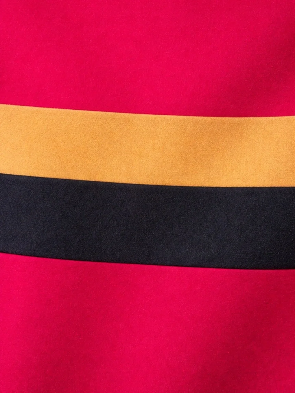 hello miss Red Colorblock Off-Shoulder Mini Dress - Picture 6 of 6